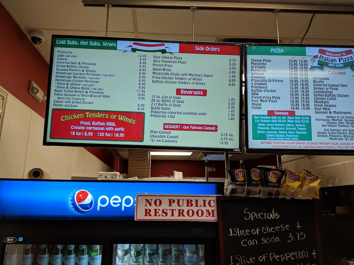 Menu Italian Pizza And Subs-8